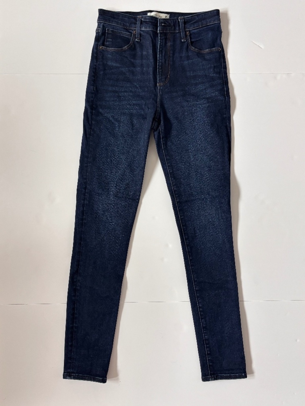 Abercrombie & Fitch Super Skinny High Rise Jeans 26/2 Dark Wash Petite 27”